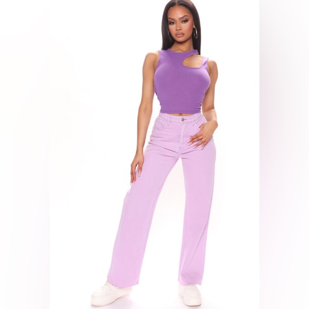Fashion nova lavender jeans size 7